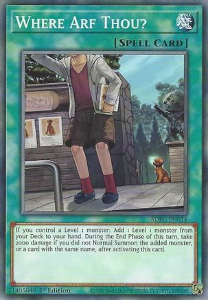 Where Arf Thou? (SDFC-EN034) - Structure Deck: Freezing Chains 1st Edition