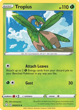 Tropius 005/072  Shining Fates - Uncommon