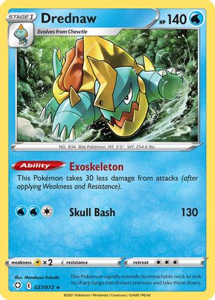 Drednaw 027/072  Shining Fates - Rare