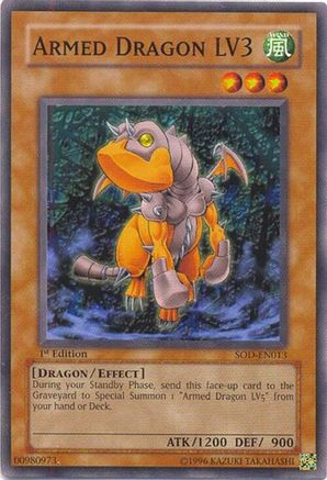 Armed Dragon LV3 (SOD-EN013) - Soul of the Duelist 1st Edition