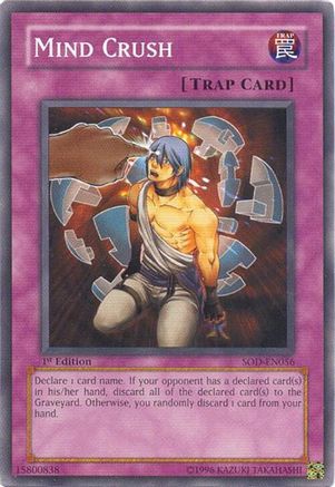Mind Crush (SOD-EN056) - Soul of the Duelist Unlimited