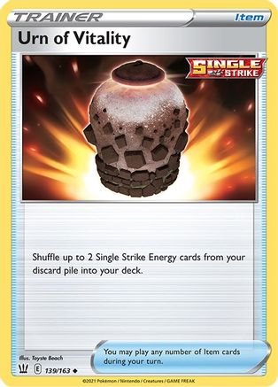 Urn of Vitality 139/163  - Reverse Holofoil SWSH05 Battle Styles - Uncommon