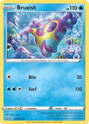 Bruxish 043/163  SWSH05 Battle Styles - Uncommon