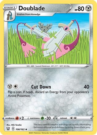 Doublade 106/163  SWSH05 Battle Styles - Uncommon