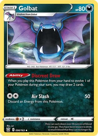 Golbat 090/163  SWSH05 Battle Styles - Uncommon