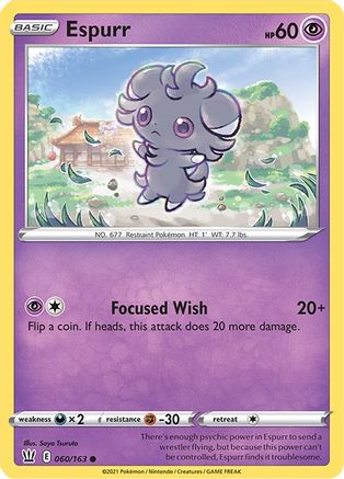 Espurr 060/163  SWSH05 Battle Styles - Common