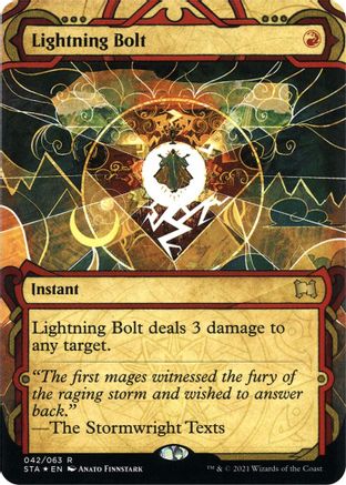Lightning Bolt (STA-42E) - Strixhaven Mystical Archive (Borderless) Foil