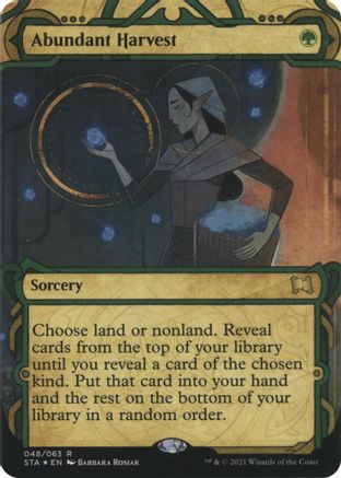 Abundant Harvest (Foil Etched) (STA-48E) - Strixhaven Mystical Archive (Borderless) Foil