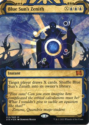 Blue Sun's Zenith (STA-12E) - Strixhaven Mystical Archive (Borderless) Foil