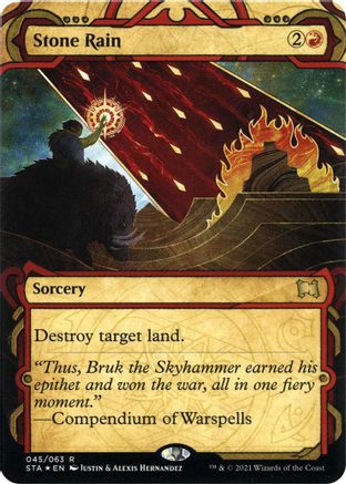 Stone Rain (STA-45E) - Strixhaven Mystical Archive (Borderless) Foil