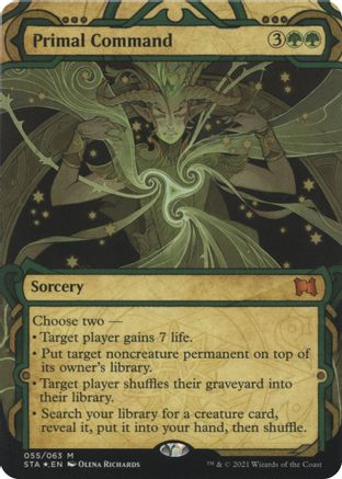 Primal Command (STA-55E) - Strixhaven Mystical Archive (Borderless) Foil