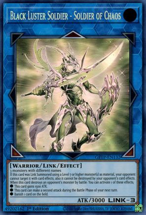 Black Luster Soldier - Soldier of Chaos (Ghost Rare) (GFTP-EN132) - Ghosts From the Past 1st Edition