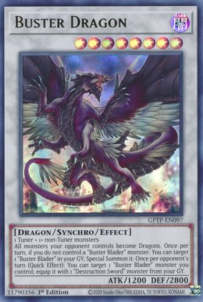 Buster Dragon (GFTP-EN097) - Ghosts From the Past 1st Edition