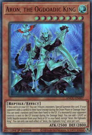 Aron, the Ogdoadic King (ANGU-EN007) - Ancient Guardians 1st Edition