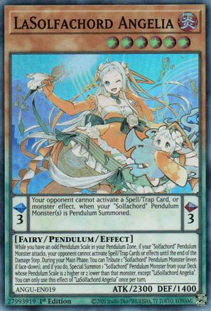 LaSolfachord Angelia (ANGU-EN019) - Ancient Guardians 1st Edition