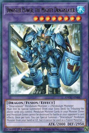 Dinoster Power, the Mighty Dracoslayer (ANGU-EN047) - Ancient Guardians 1st Edition