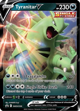 Tyranitar V SWSH109  - Holofoil SWSH Sword & Shield Promo Cards - Promo