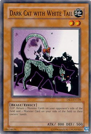Dark Cat with White Tail (DR1-EN138) - Dark Revelation Volume 1 Unlimited