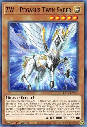 ZW - Pegasus Twin Saber (LIOV-EN001) - Lightning Overdrive 1st Edition