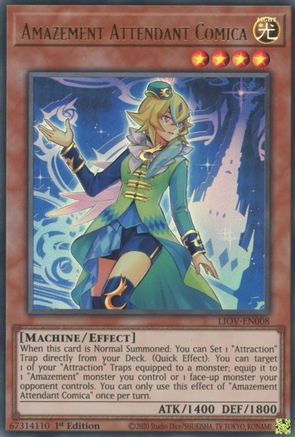 Amazement Attendant Comica (LIOV-EN008) - Lightning Overdrive 1st Edition