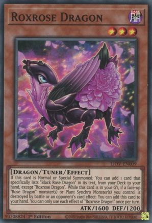 Roxrose Dragon (LIOV-EN009) - Lightning Overdrive 1st Edition