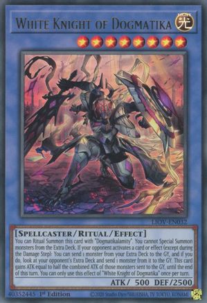 White Knight of Dogmatika (LIOV-EN032) - Lightning Overdrive 1st Edition