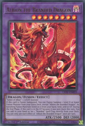 Albion the Branded Dragon (LIOV-EN033) - Lightning Overdrive 1st Edition