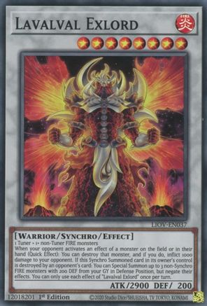 Lavalval Exlord (LIOV-EN037) - Lightning Overdrive 1st Edition
