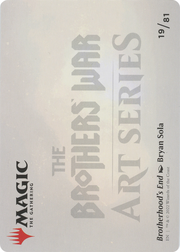 Brotherhood's End // Brotherhood's End (ABRO-019) - The Brothers' War Art Series (Borderless) Foil