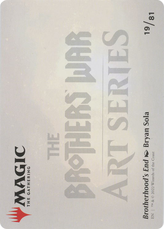 Brotherhood's End // Brotherhood's End (ABRO-019) - The Brothers' War Art Series (Borderless) Foil