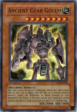 Ancient Gear Golem (TLM-EN006) - The Lost Millennium 1st Edition