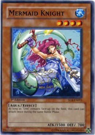 Mermaid Knight (SD4-EN011) - Structure Deck: Fury from the Deep 1st Edition