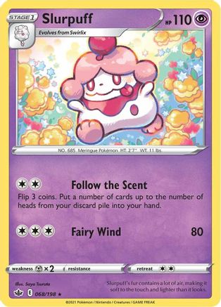 Slurpuff 068/198  SWSH06 Chilling Reign - Rare
