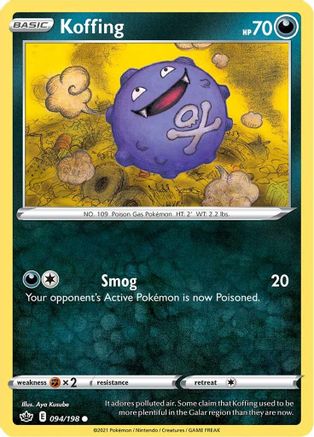 Koffing 094/198  SWSH06 Chilling Reign - Common