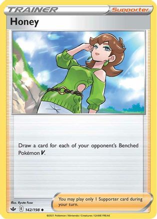 Honey 142/198  SWSH06 Chilling Reign - Uncommon