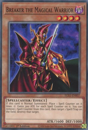 Breaker the Magical Warrior (EGS1-EN007) - Egyptian God Deck: Slifer the Sky Dragon 1st Edition
