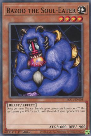 Bazoo the Soul-Eater (EGO1-EN008) - Egyptian God Deck: Obelisk the Tormentor 1st Edition