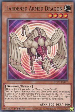 Hardened Armed Dragon (EGO1-EN010) - Egyptian God Deck: Obelisk the Tormentor 1st Edition