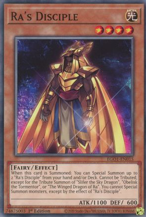 Ra's Disciple (EGO1-EN015) - Egyptian God Deck: Obelisk the Tormentor 1st Edition