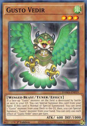 Gusto Vedir (DAMA-EN019) - Dawn of Majesty 1st Edition