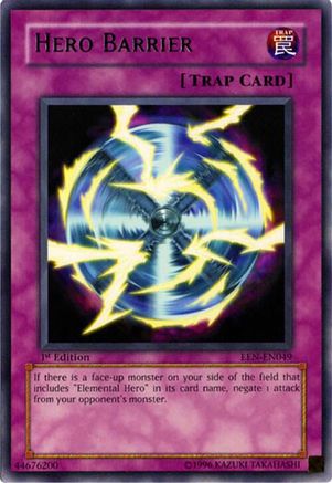 Hero Barrier (EEN-EN049) - Elemental Energy 1st Edition