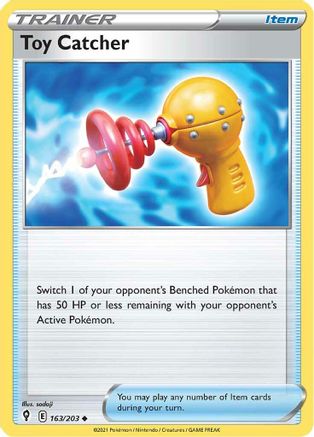Toy Catcher 163/203  - Reverse Holofoil SWSH07 Evolving Skies - Uncommon