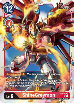 ShineGreymon (ST7-10) - Starter Deck 07: Gallantmon Foil