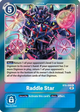 Raddle Star (BT6-098) - Double Diamond Foil