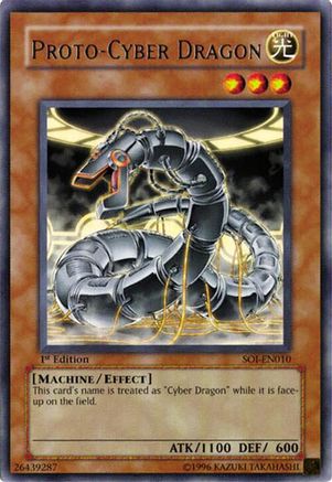 Proto-Cyber Dragon (SOI-EN010) - Shadow of Infinity 1st Edition