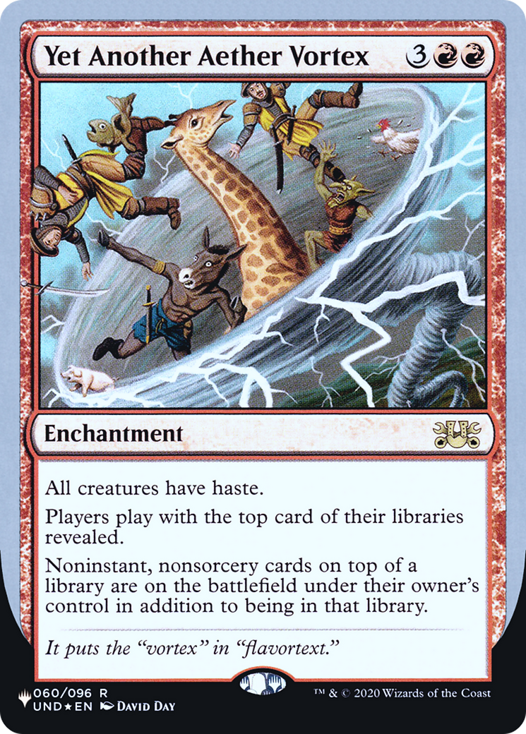 Yet Another Aether Vortex (LIST-032) - The List (Unfinity Foil Edition) Foil