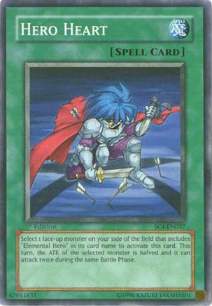 Hero Heart (SOI-EN037) - Shadow of Infinity 1st Edition