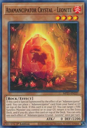 Adamancipator Crystal - Leonite (MP21-EN227) - 2021 Tin of Ancient Battles 1st Edition
