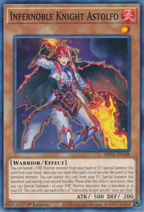 Infernoble Knight Astolfo (MP21-EN108) - 2021 Tin of Ancient Battles 1st Edition