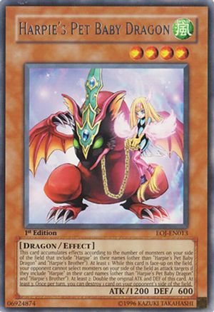 Harpie's Pet Baby Dragon (EOJ-EN013) - Enemy of Justice 1st Edition